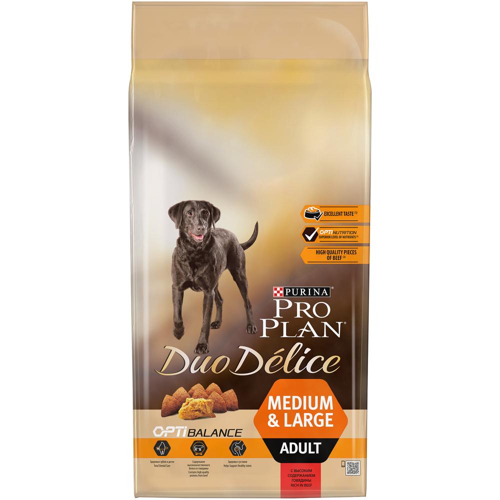Pro Plan Duo Delice Medium & Large для собак говядина с рисом