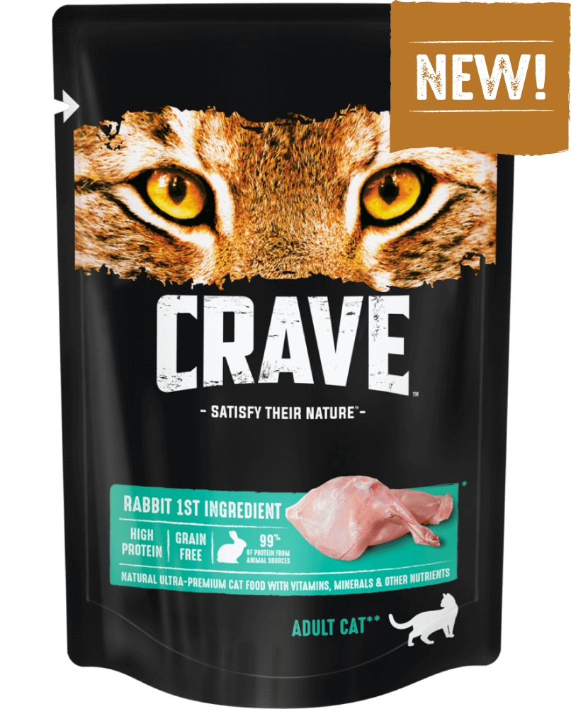 Crave влажный корм для взрослых кошек с кроликом 70 гр