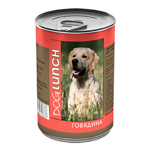 Дог Ланч консервы для собак с говядиной 410 гр