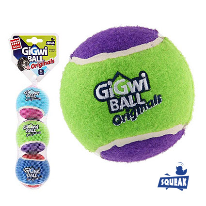 Gigwi «Три мяча с пищалкой» 6,3 см
