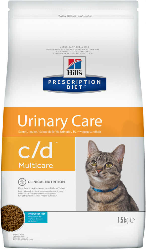 Хиллс c/d Multicare Urinary Care корм для кошек с рыбой