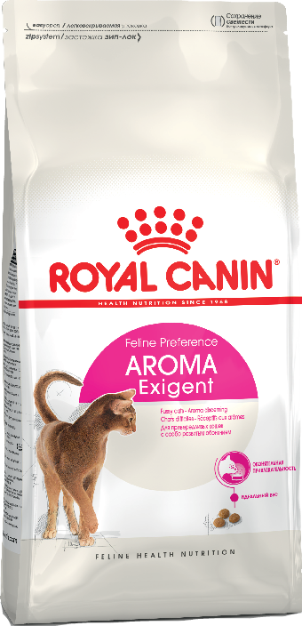Royal Canin Aroma Exigent питание для кошек в возрасте от 1 года до 10 лет особенно привередливых к аромату продукта