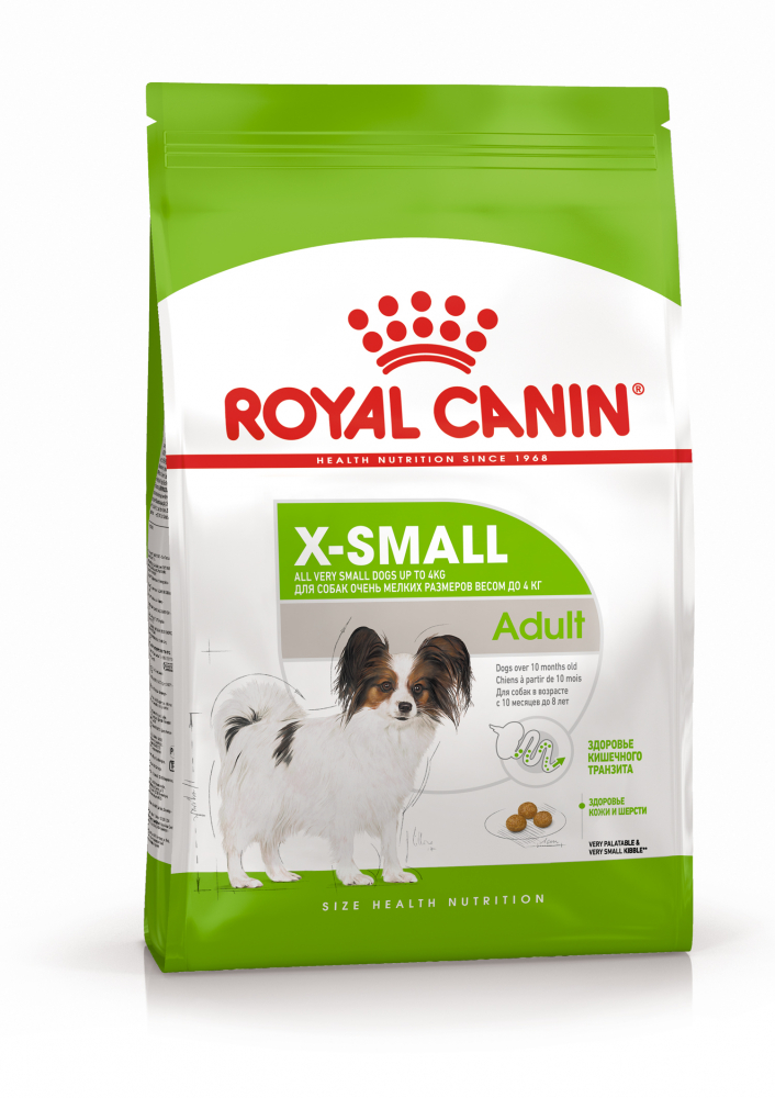 Royal Canin X-Small Adult корм для миниатюрных собак (меньше 4 кг) с 10 месяцев до 8 лет