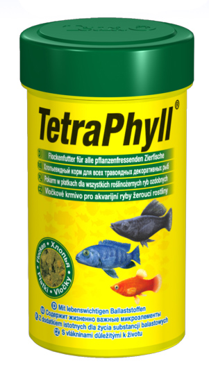 Tetra Phyll корм для травоядных рыб, хлопья