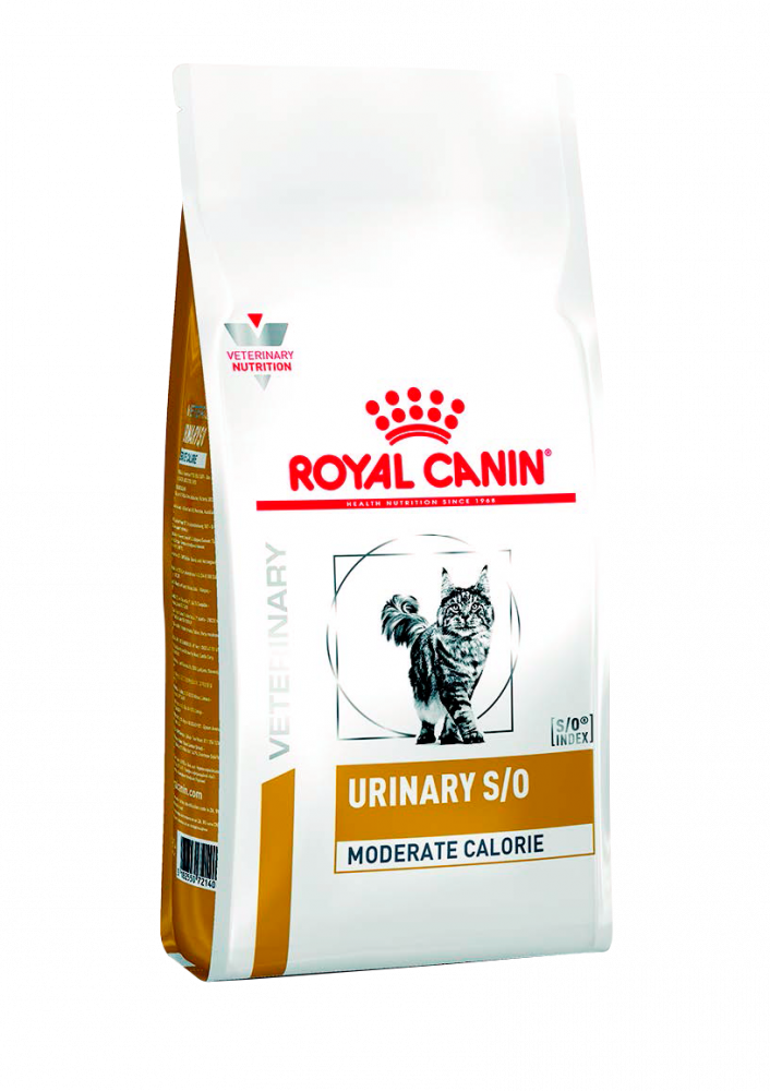 Royal Canin Urinary S/O Moderate Calorie диета с умеренным содержанием энергии для кошек при лечении мочекаменной болезни