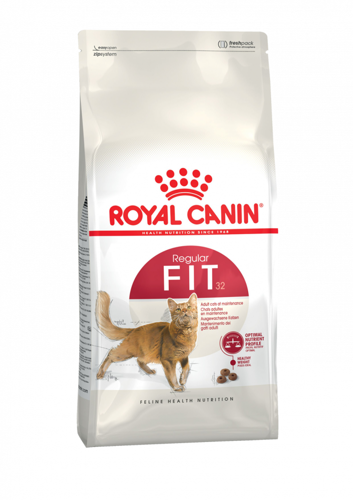 Royal Canin FIT питание для кошек, живущих в помещении и имеющих доступ на улицу в возрасте от 1 года до 10 лет в хорошей физической форме