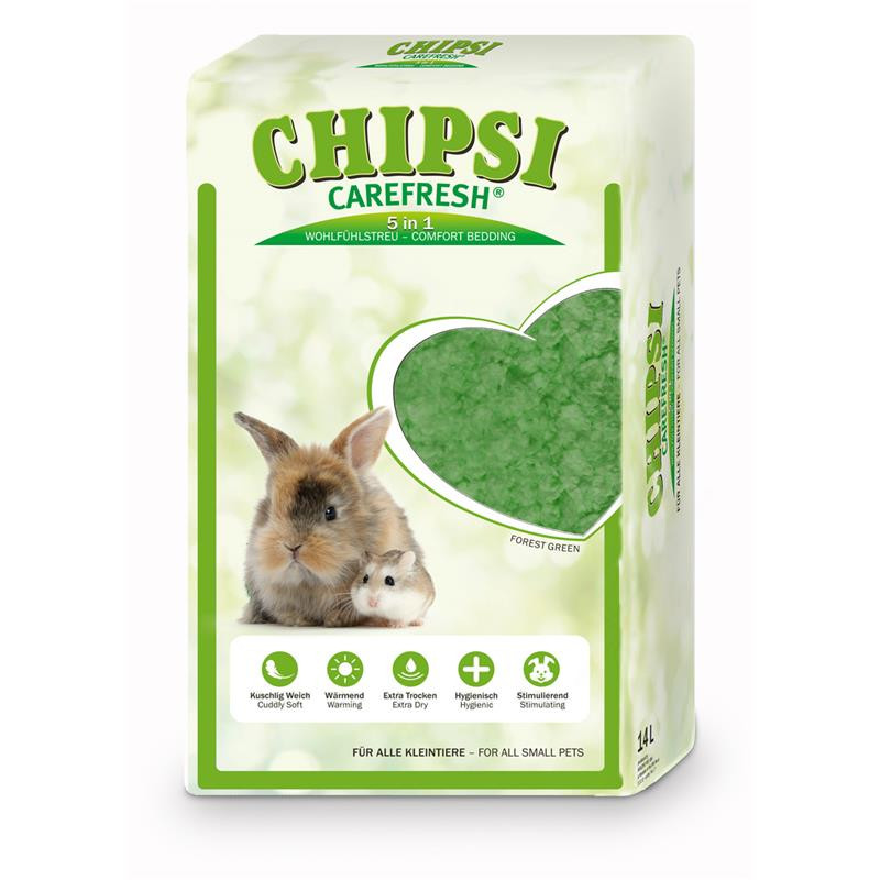 Chipsi CareFresh Forest Green бумажный наполнитель/подстилка для мелких домашних животных