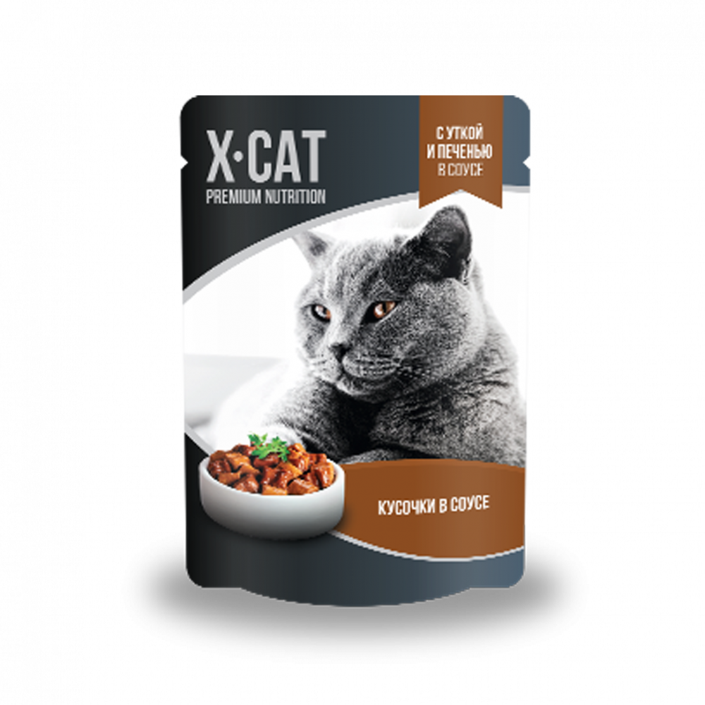 X-Cat с уткой и печенью в соусе 85 гр