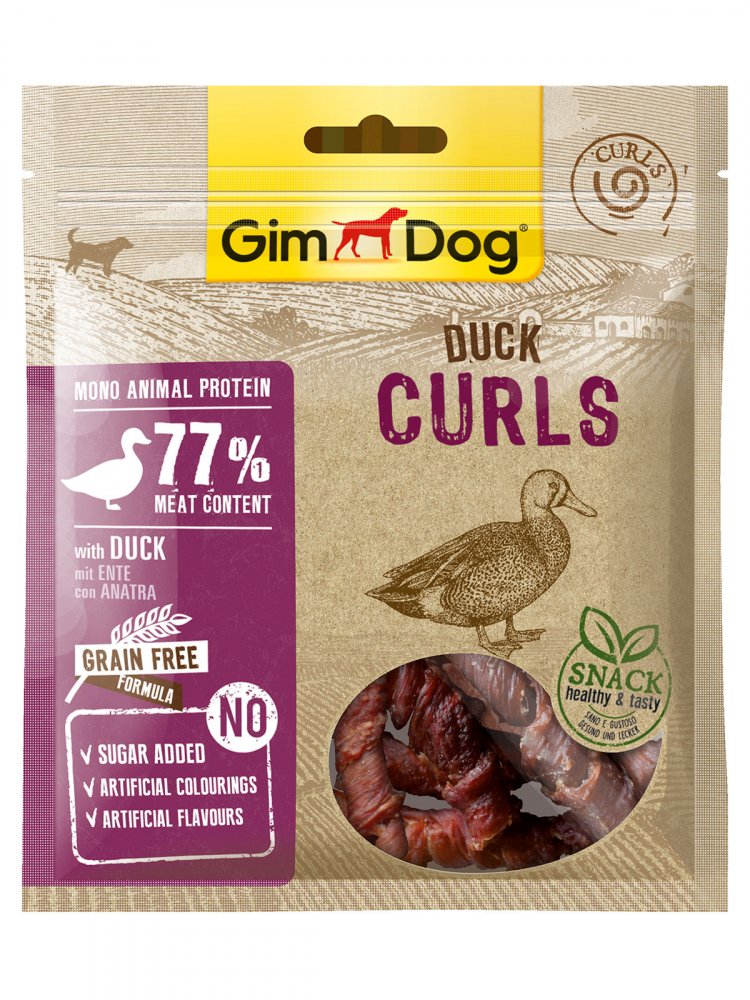 Gim Dog Duck Curls спиральки из утки 55 гр