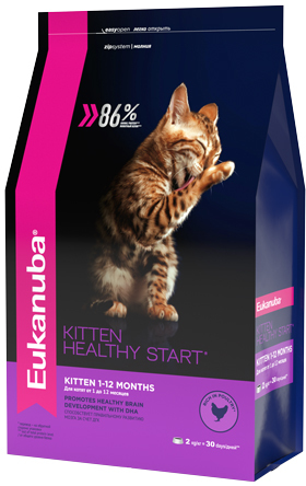 Eukanuba Kitten Healthy Start для котят