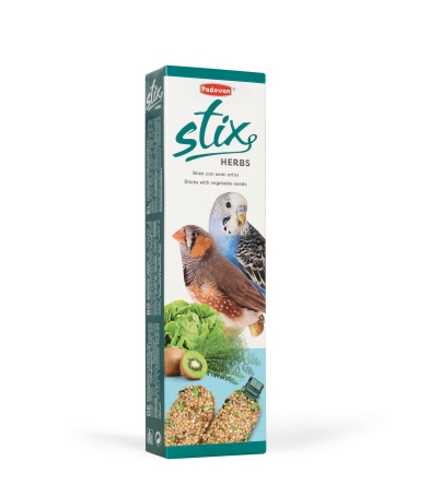 Padovan Stix Herbs Cocorite Ed Esotici лакомства для взрослых волнистых попугаев и маленьких экзотических птиц 80 гр