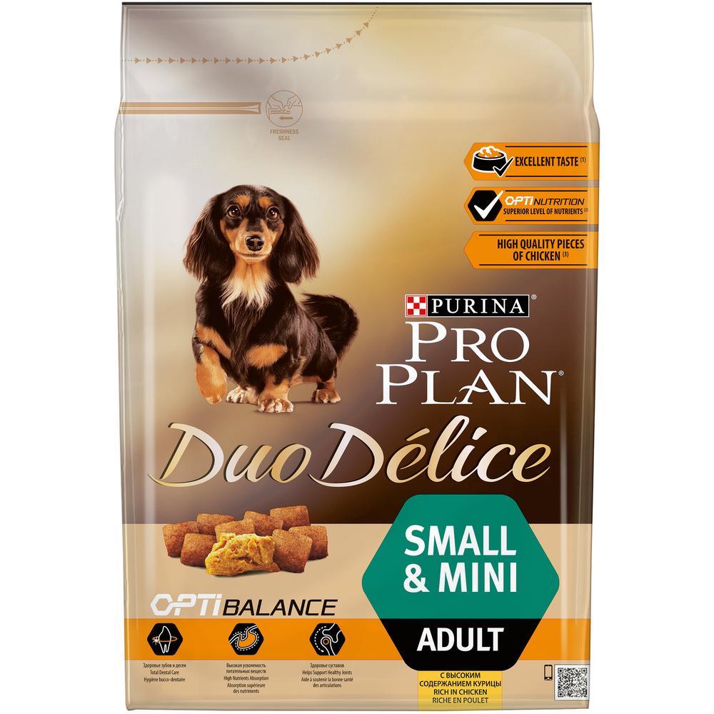 Pro Plan Duo Delice Small & Mini для взрослых собак мелких и карликовых пород с курицей и рисом