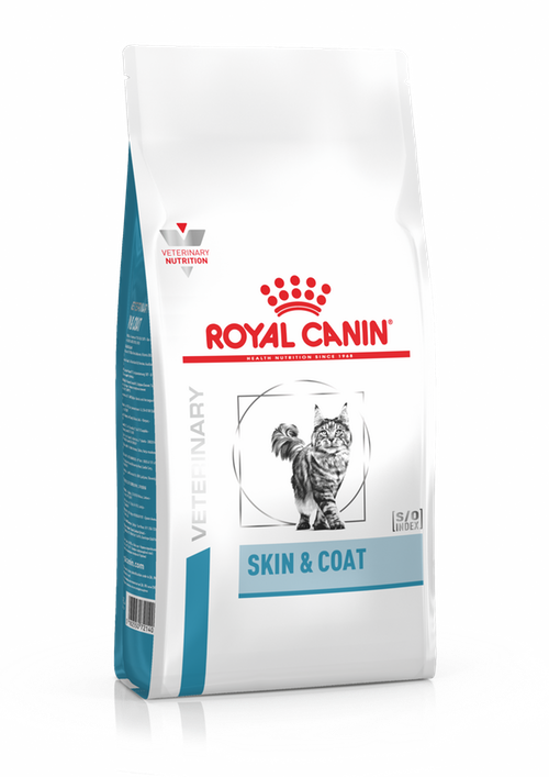 Royal Canin Skin & Coat для поддержания защитных функций кожи при дерматозах и чрезмерном выпадении шерсти