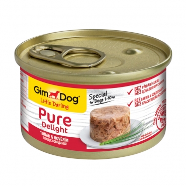 Gim Dog Pure Delight для собак в желе тунец с говядиной 85 гр