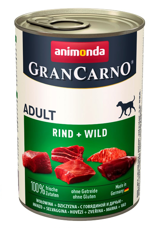 Animonda GranCarno Original Adult с говядиной и дичью 400 гр