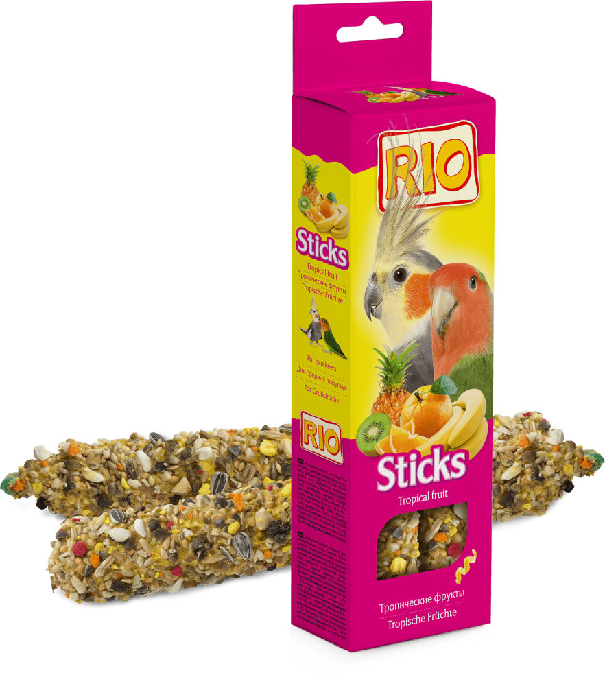Рио Палочки д/средних попугайчиков с тропическими фруктами 2*75
