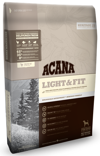 Acana Heritage Light & Fit для собак облегченный с цыпленком и камбалой