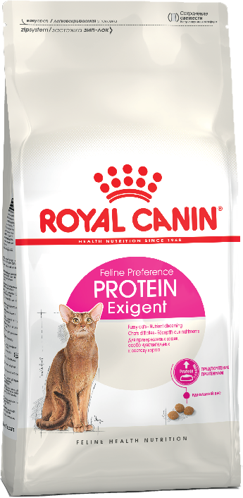 Royal Canin Exigent Protein питание для кошек в возрасте от 1 года до 10 лет особенно привередливых к составу продукта