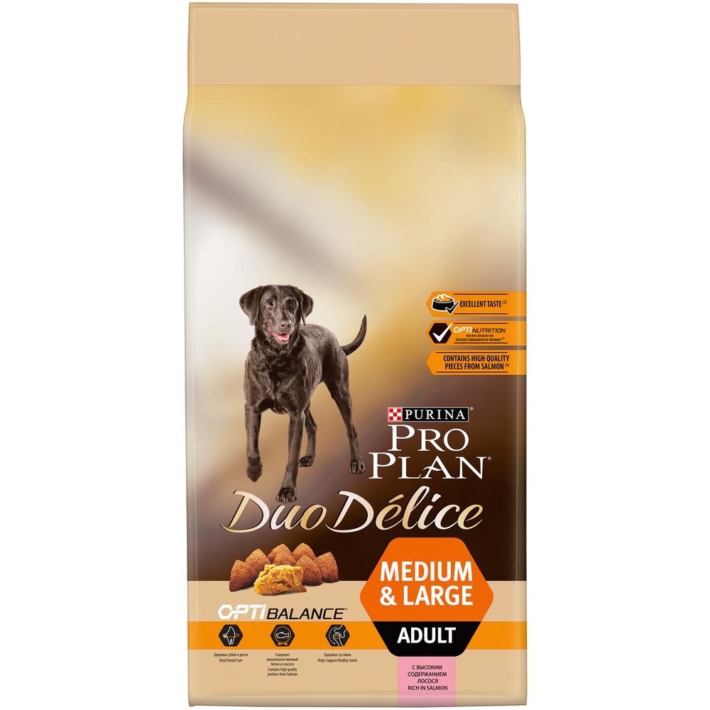 Pro Plan Duo Delice Medium & Large для собак лосось с рисом