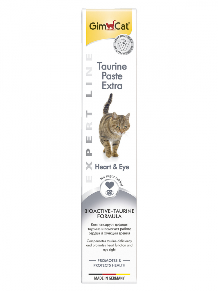 Gim Cat Expert Line Taurin-Paste паста для дополнения ежедневного рациона и поддержания общего состояния здоровья кошек 50 гр