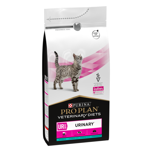 Purina UR Veterinary Diets Urinary сухой для кошек с рыбой сухой, при заболевания нижних отделов мочевыводящих путей