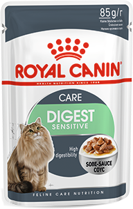 Royal Canin Дайджест Сенсетив для кошек с чувствительным пищеварением кусочки в соусе 85 гр
