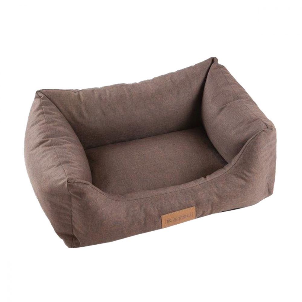 KATSU Лежак для животных Sofa Len коричневый размер M 80*60*25 см