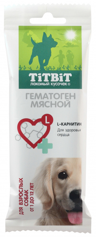 TitBit Гематоген мясной для взрослых собак 60 гр