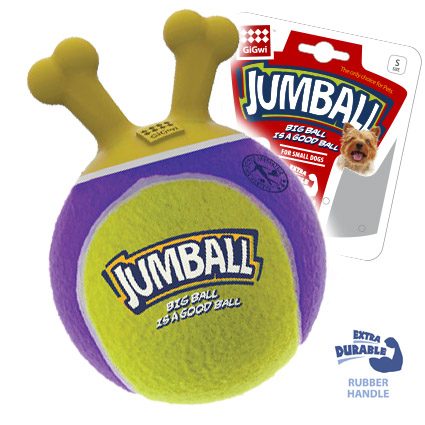 Gigwi игрушка джамболл для маленьких и средних собак из теннисной резины 18 см