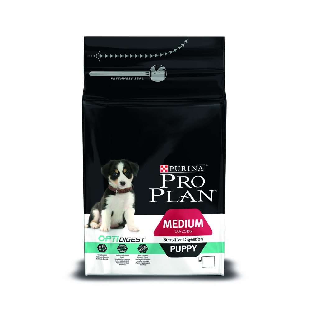 Pro Plan для щенков средних пород с чувствительным пищеварением, с ягненком и рисом