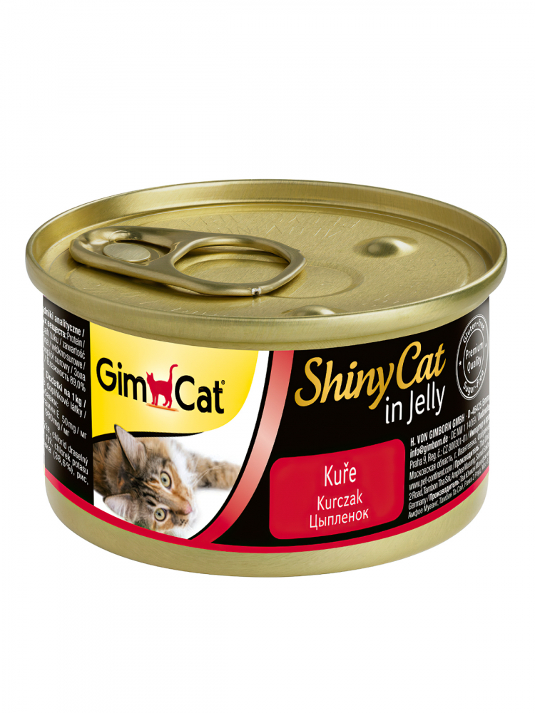 Gim Cat Shiny Cat консервы для кошек цыпленок 70 гр