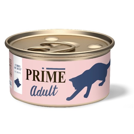PRIME Говядина кусочки в соусе для кошек 75 гр