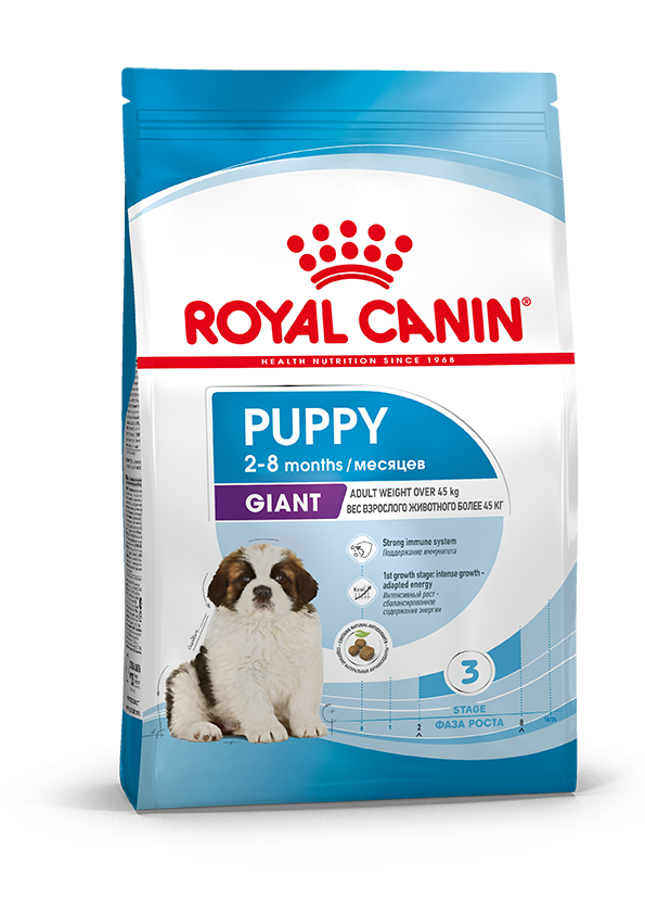 Royal Canin Puppy Giant для щенков гигантских пород (более 45 кг в возрасте от 2 до 8 месяцев)