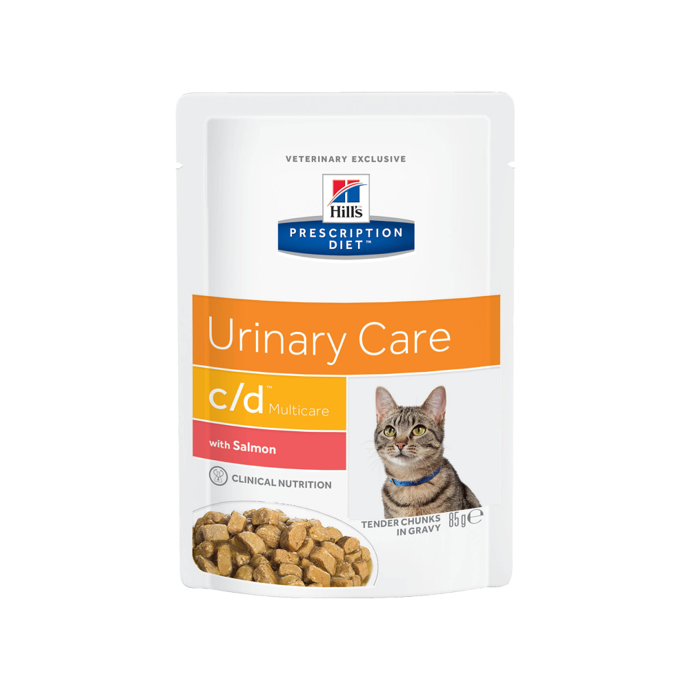 Хиллс C/D для кошек - профилактика мочекаменной болезни консервы с лососем 85 гр