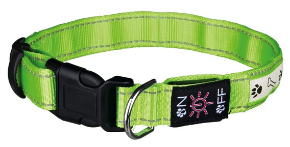 TRIXIE USB L-XL 50 см -60 см 25 мм ошейник для собак светящийся красный