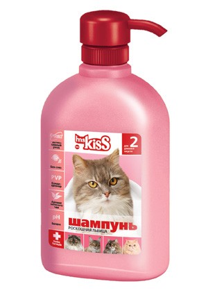 Мисс Кисс шампунь для длиношерстных кошек "Роскошная львица" 200 мл