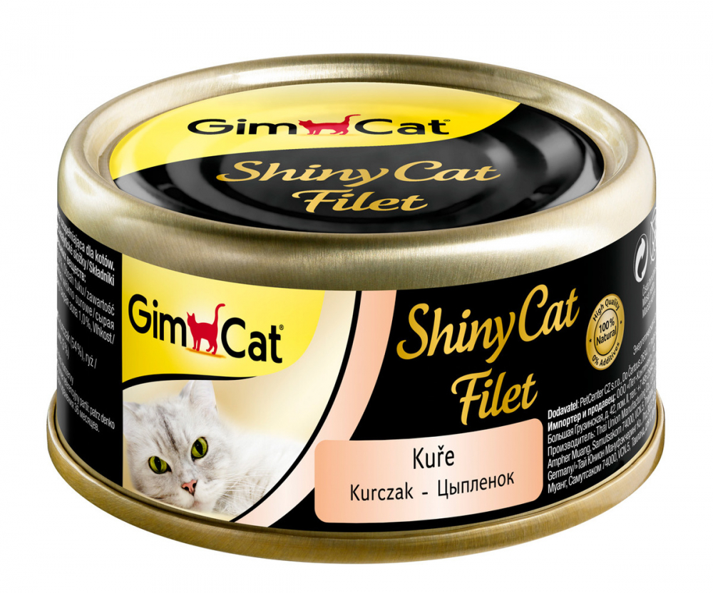 Gim Cat Shiny Cat Filet консервы для кошек из цыпленка 70 гр