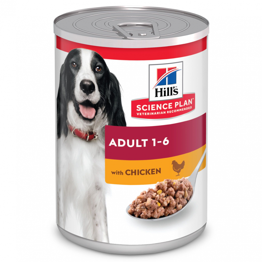 Hill's Science Plan для взрослых собак для поддержания мышечной массы и здорового иммунитета, с курицей 370 гр