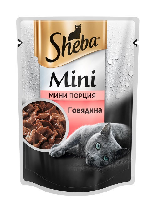 Sheba мини порция говядина 50 гр