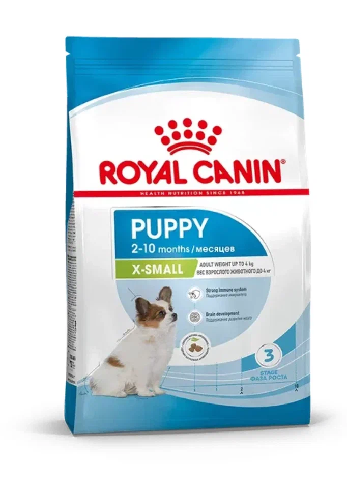 Royal Canin Puppy X-small для щенков миниатюрных собак (меньше 4 кг) с 2 до 10 месяцев