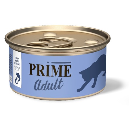 PRIME Тунец с сурими в собственном соку для кошек 70 гр