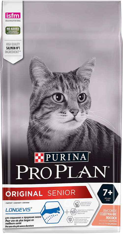 Pro Plan Original 7+ для кошек старше 7 лет, с лососем