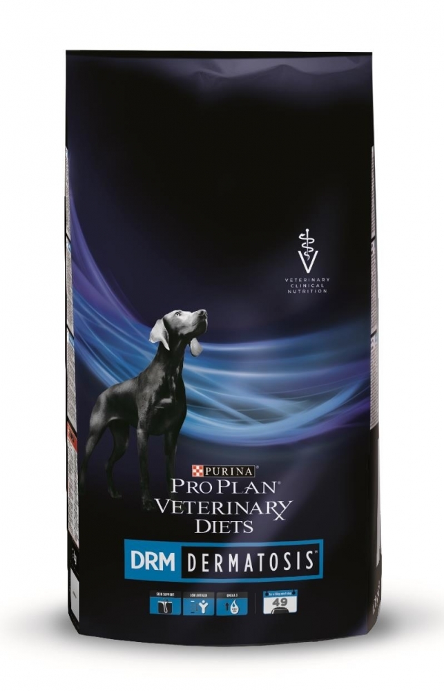 Purina Pro Plan DRM Dermatosis для щенков и взрослых собак для поддержания здоровья кожи при дерматозах и выпадении шерсти