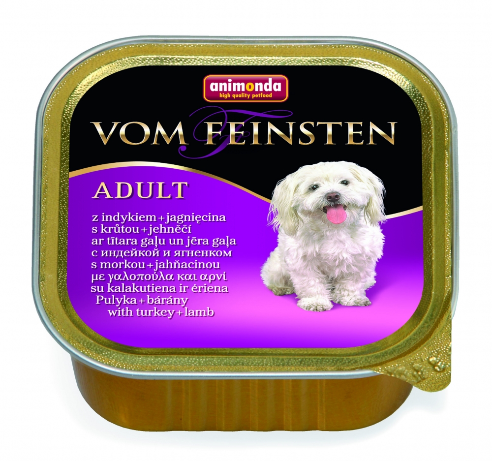 Animonda Vom Feinsten Adult для собак с индейкой и ягненком 150 гр