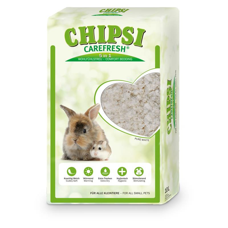 Chipsi CareFresh Pure White бумажный наполнитель/подстилка для мелких домашних животных