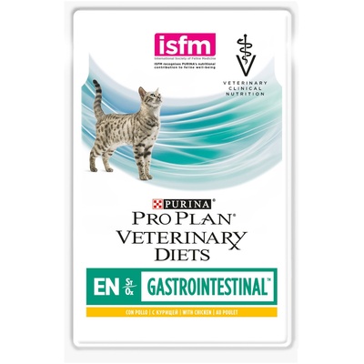 Purina Pro Plan EN Gastrointestinal ветеринарный корм кусочки в желе с курицей для кошек при лечении ЖКТ 85 гр