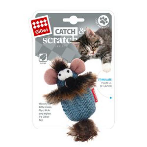 Gigwi игрушка мышка с кошачьей мятой