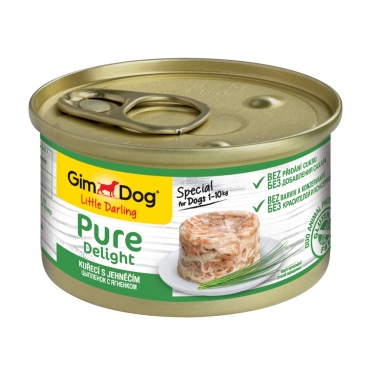 Gim Dog Pure Delight для собак в желе цыпленок с ягненком 85 гр