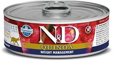 Farmina N&D QUINOA Weight Management консервы для кошек контроль веса 80 гр