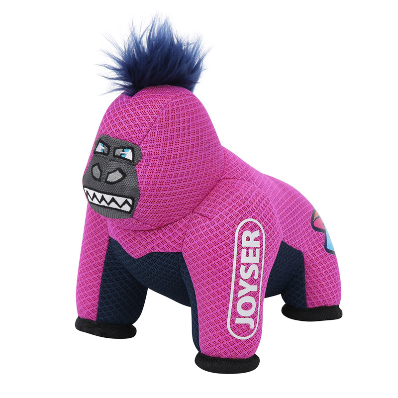 Amma игрушка для собак JOYSER Mightus Горилла J-Rilla с пищалкой M/L розовая, 27 см